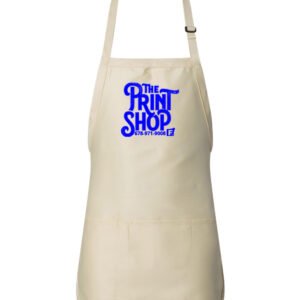 Full-Length Apron with Pouch Pocket